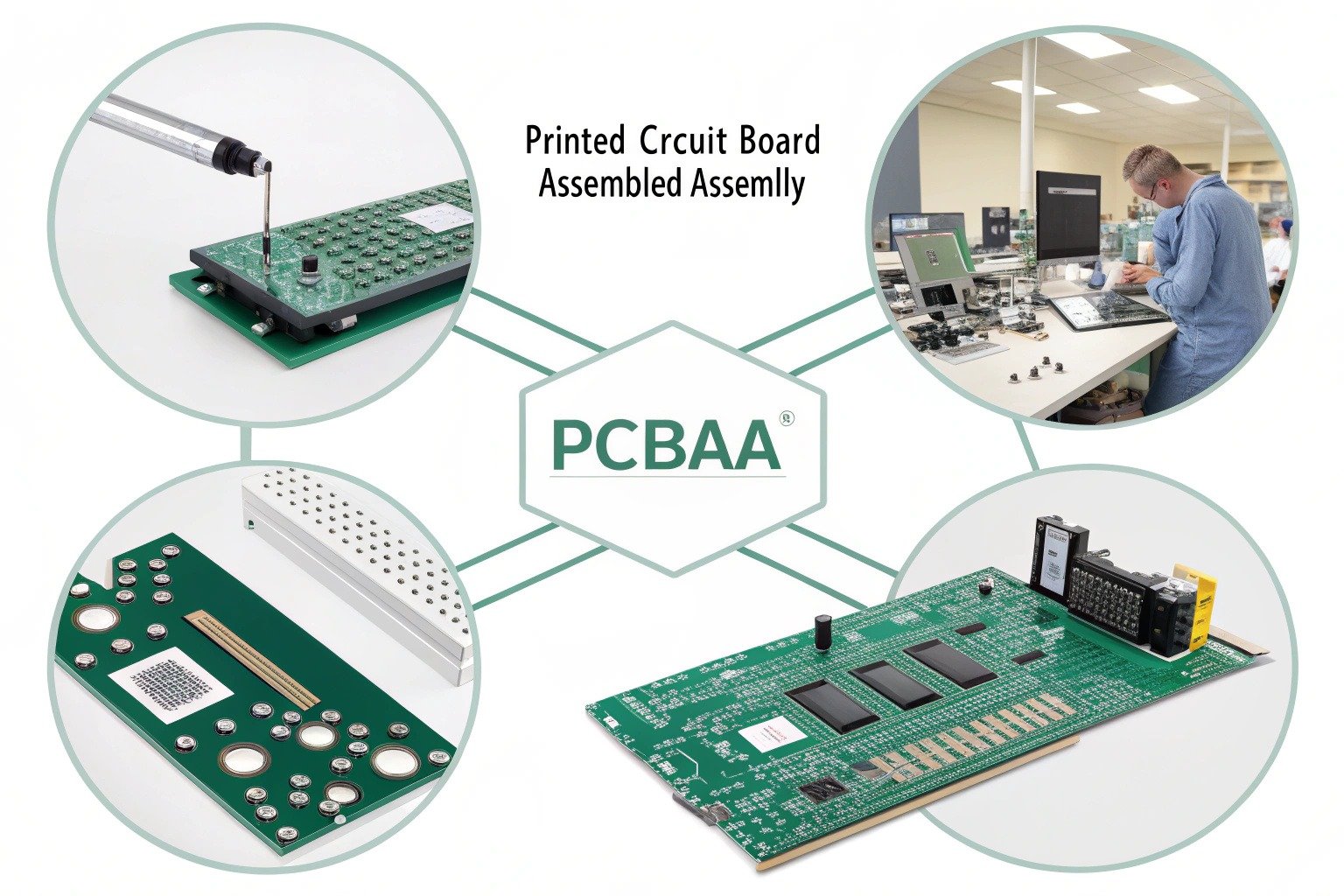 PCBAA process: complete component mounting, soldering, inspection, and testing to create a fully operational electronic assembly, ready for integration into a final product.